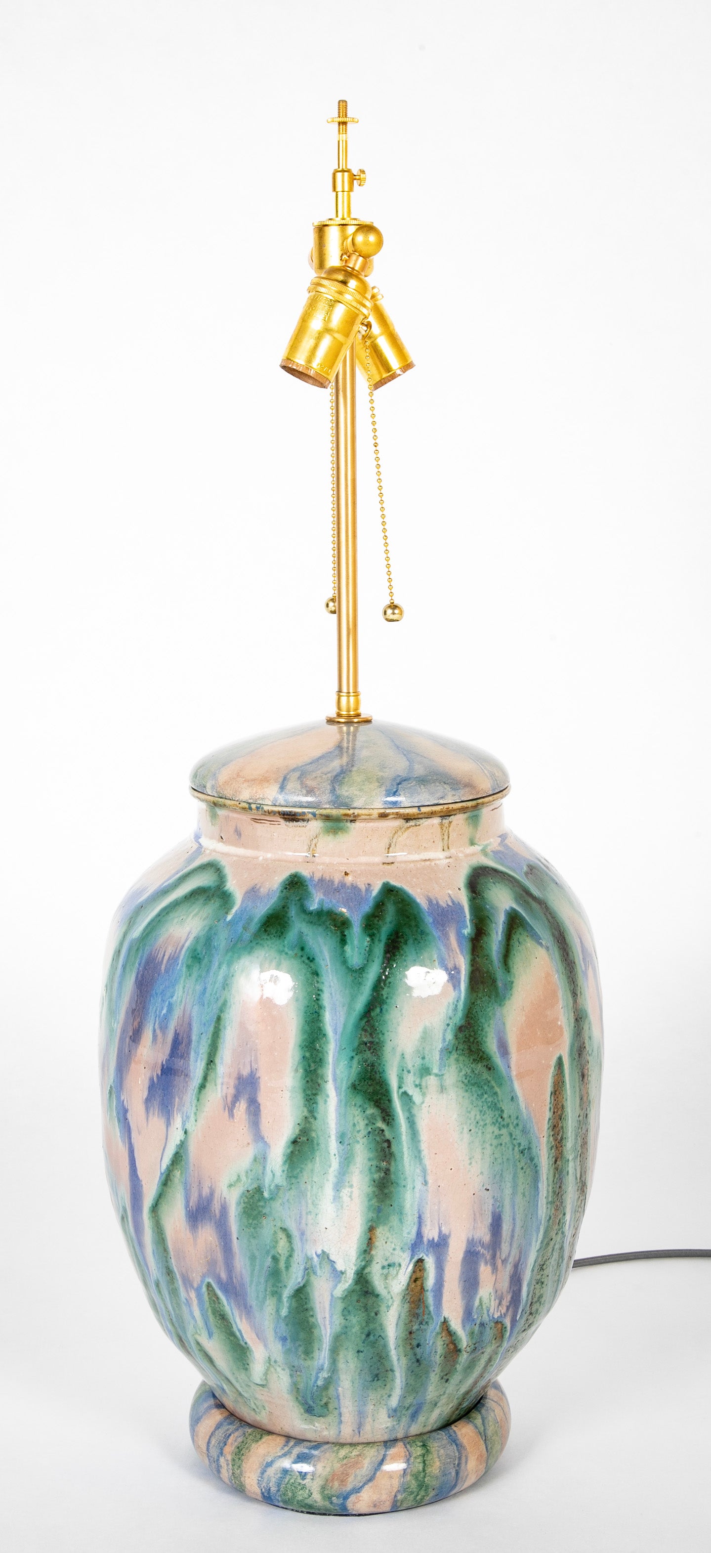A Japanese Shigaraki Ceramic Storage Jar now a Lamp