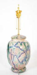 A Japanese Shigaraki Ceramic Storage Jar now a Lamp