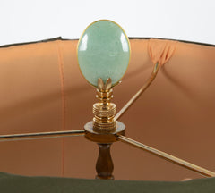 Japanese Bronze "Melon Form" Lamp