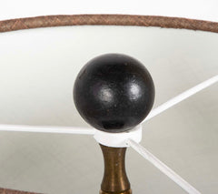 Large Chinese Round Lacquered Container as Lamp