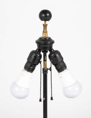 Large Chinese Round Lacquered Container as Lamp