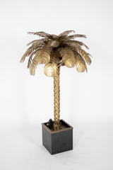 Christian Techoueyres for Maison Jansen Standing Palm Tree Lamp