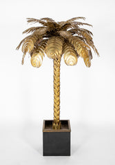 Christian Techoueyres for Maison Jansen Standing Palm Tree Lamp