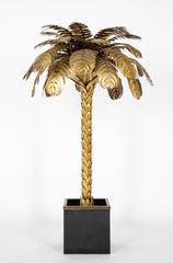 Christian Techoueyres for Maison Jansen Standing Palm Tree Lamp