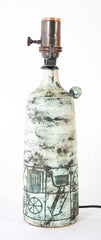 Jacques Blin (1920-1995)  Ceramic "Jug" Form Lamp