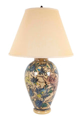 Large Persian Multi-Color Qajar Ceramic Vessel now a Lamp