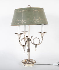 Three Light Bouillotte Lamp Attributed to Maison Charles