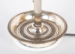 Three Light Bouillotte Lamp Attributed to Maison Charles