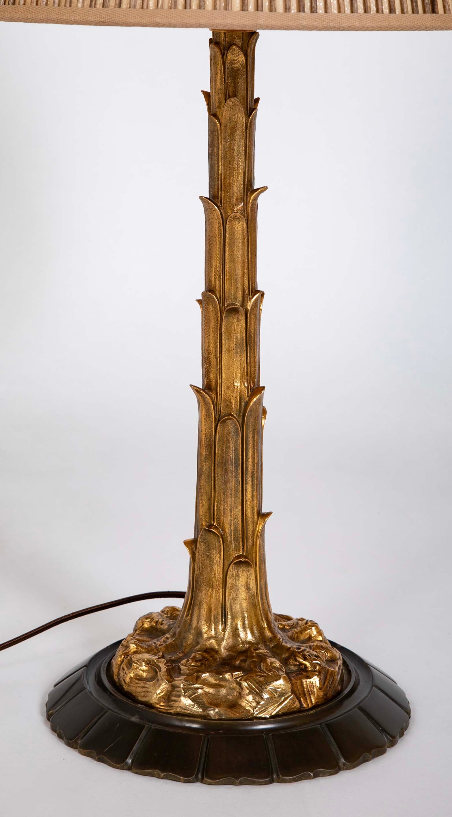 Stylized Bronze Lamp Possibly by Jansen