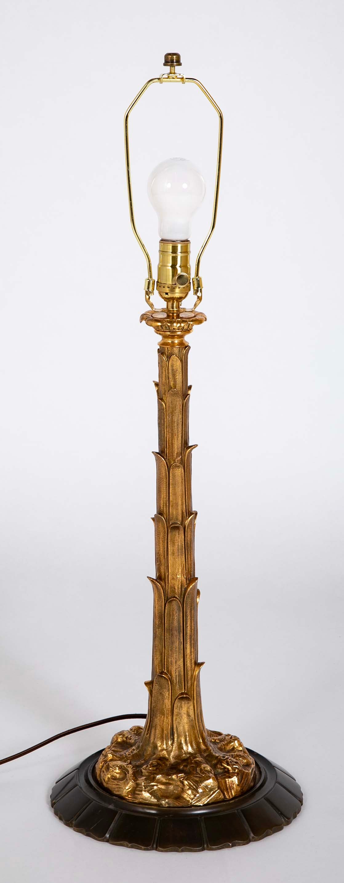 Stylized Bronze Lamp Possibly by Jansen