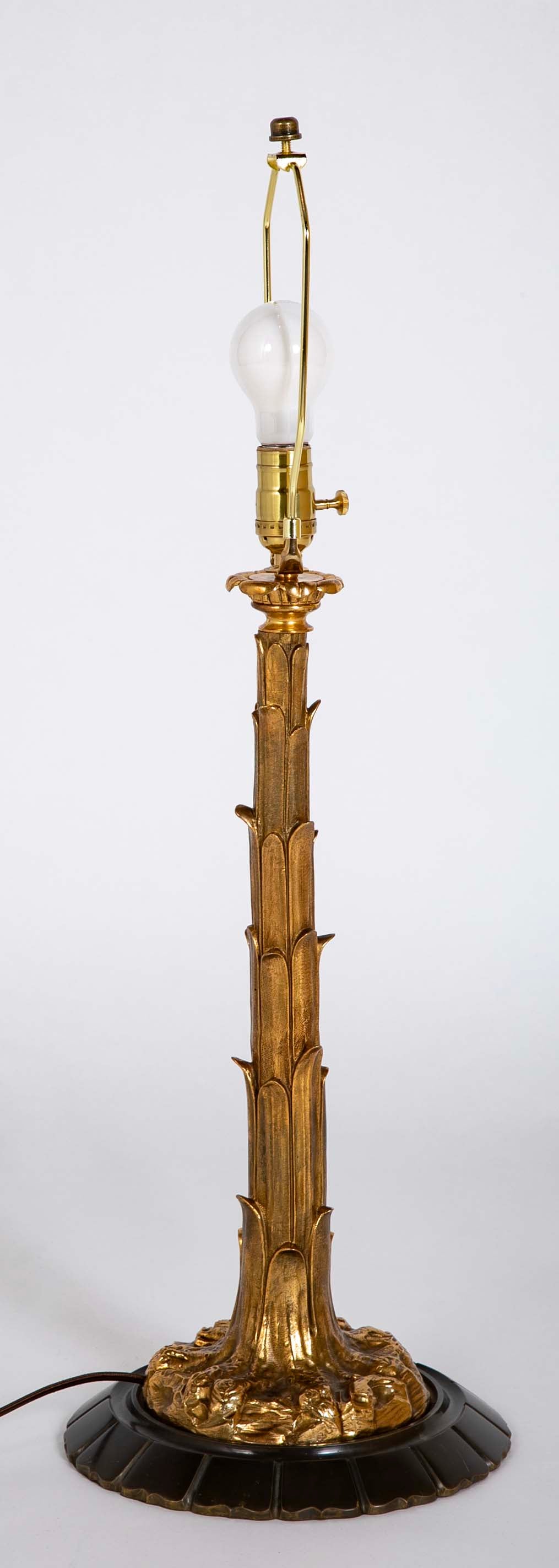 Stylized Bronze Lamp Possibly by Jansen