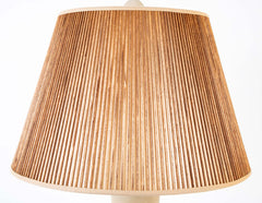 Kahler Unglazed Baluster Form Beige Ceramic Vase as Lamp