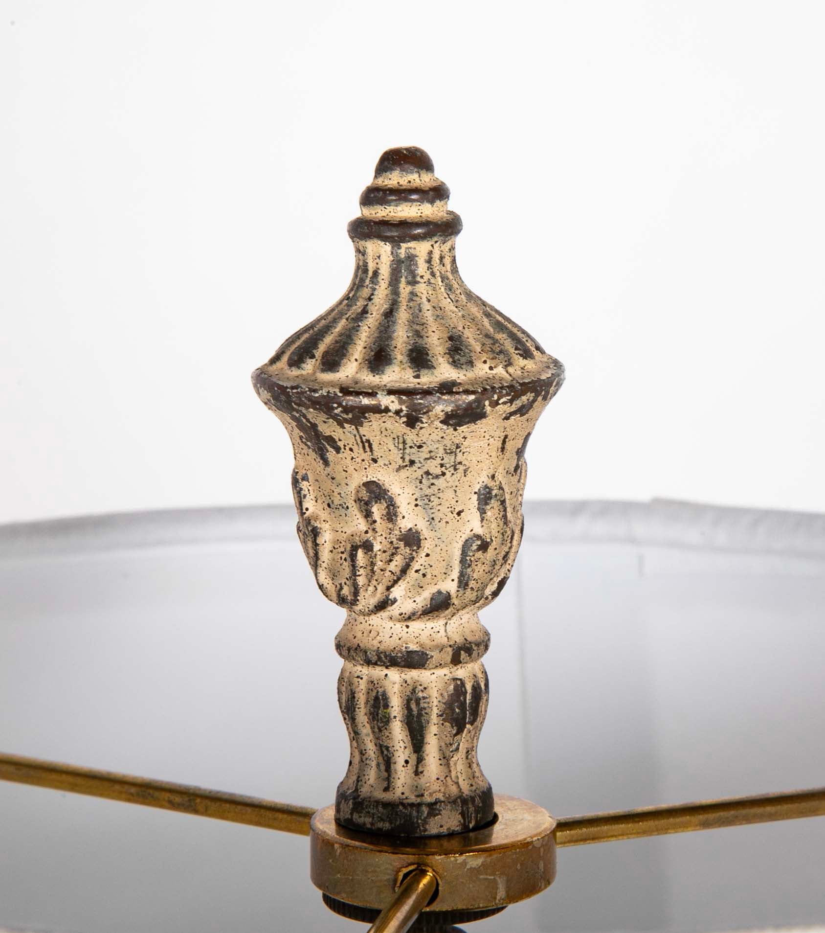 A Pair of Italian Baroque Style Brass Candlestick Lamps