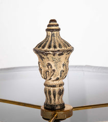 A Pair of Italian Baroque Style Brass Candlestick Lamps