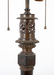 A Pair of Early 19th Century French Fluid Lamps Now Electrified