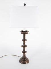 Pair of Ecclesiastical Bronze Lamps