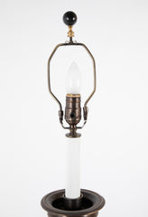 Pair of Ecclesiastical Bronze Lamps