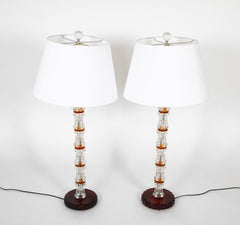 A Near Pair of Orrefors Lamps