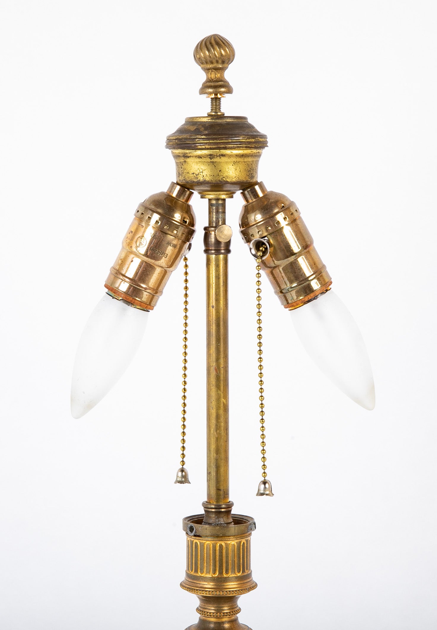 Late 19th - Early 20th Century Gilt Candlestick Now a Lamp