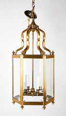 Handsome Hexagonal Six Light Brass Lantern