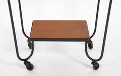 Two Tier Bar Cart Attributed to Jacques Adnet