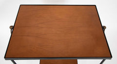 Two Tier Bar Cart Attributed to Jacques Adnet