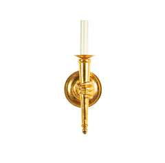 A Pair of Gilt Bronze Sconces in the Style of Andre Arbus