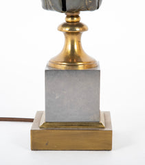 A Maison Charles Style Metal Table Lamp