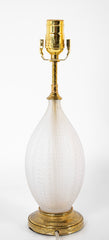 Rene Lalique Frosted Desk Lamp in Closed Bud Form