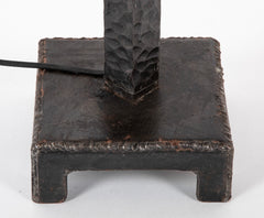 Pair of Brutalist Candlesticks as Lamps