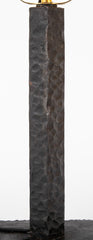 Pair of Brutalist Candlesticks as Lamps