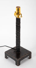 Pair of Brutalist Candlesticks as Lamps