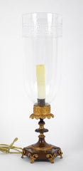 A 20th Century Regency Style Hurricane Lamp