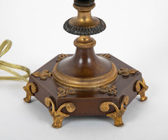 A 20th Century Regency Style Hurricane Lamp