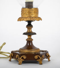 A 20th Century Regency Style Hurricane Lamp