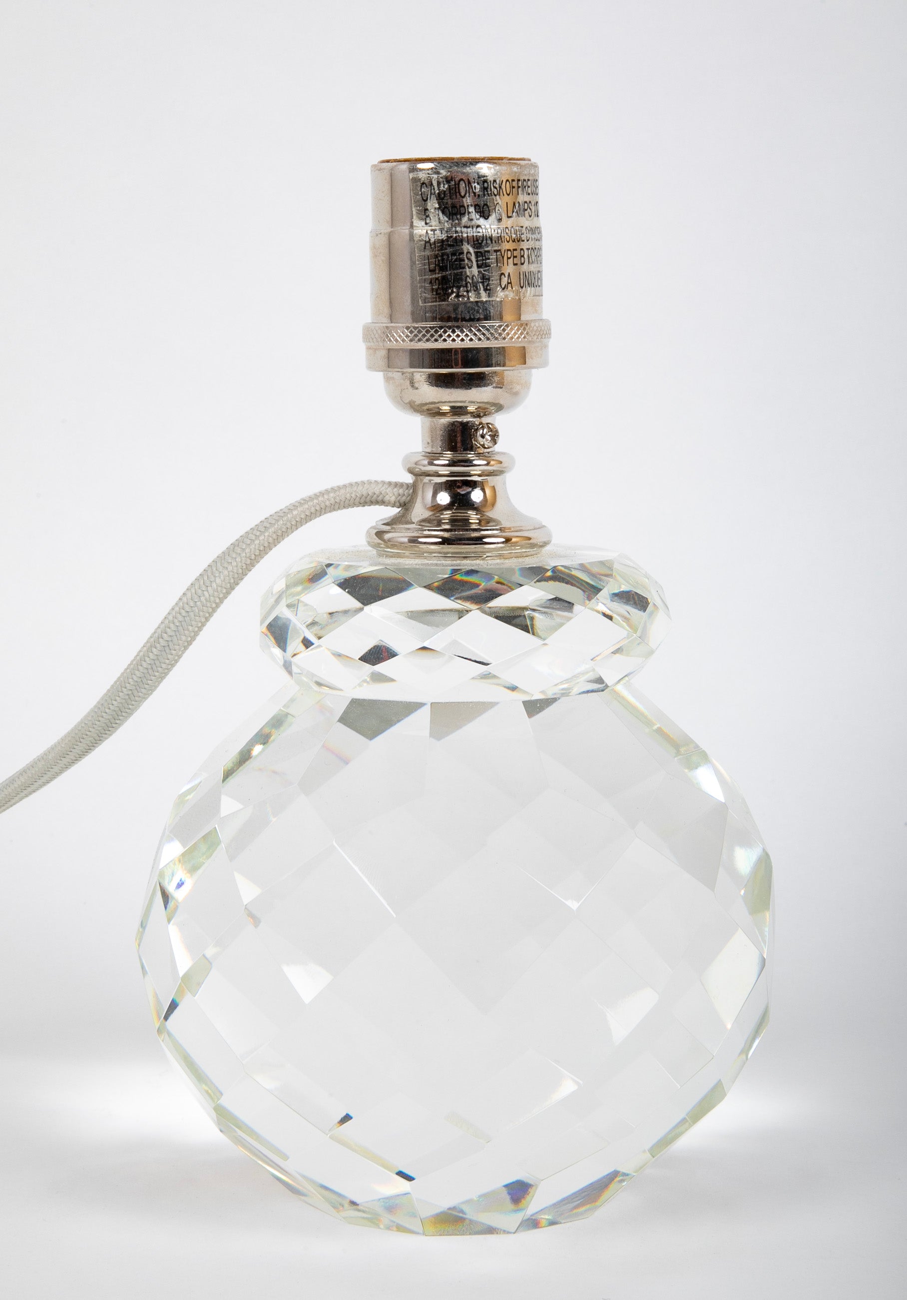 Ralph Lauren Faceted Crystal Table Lamp