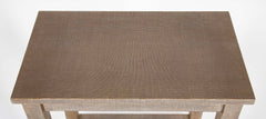 Mid-Century 2 Tier Linen Wrapped Table - Possibly Karl Springer