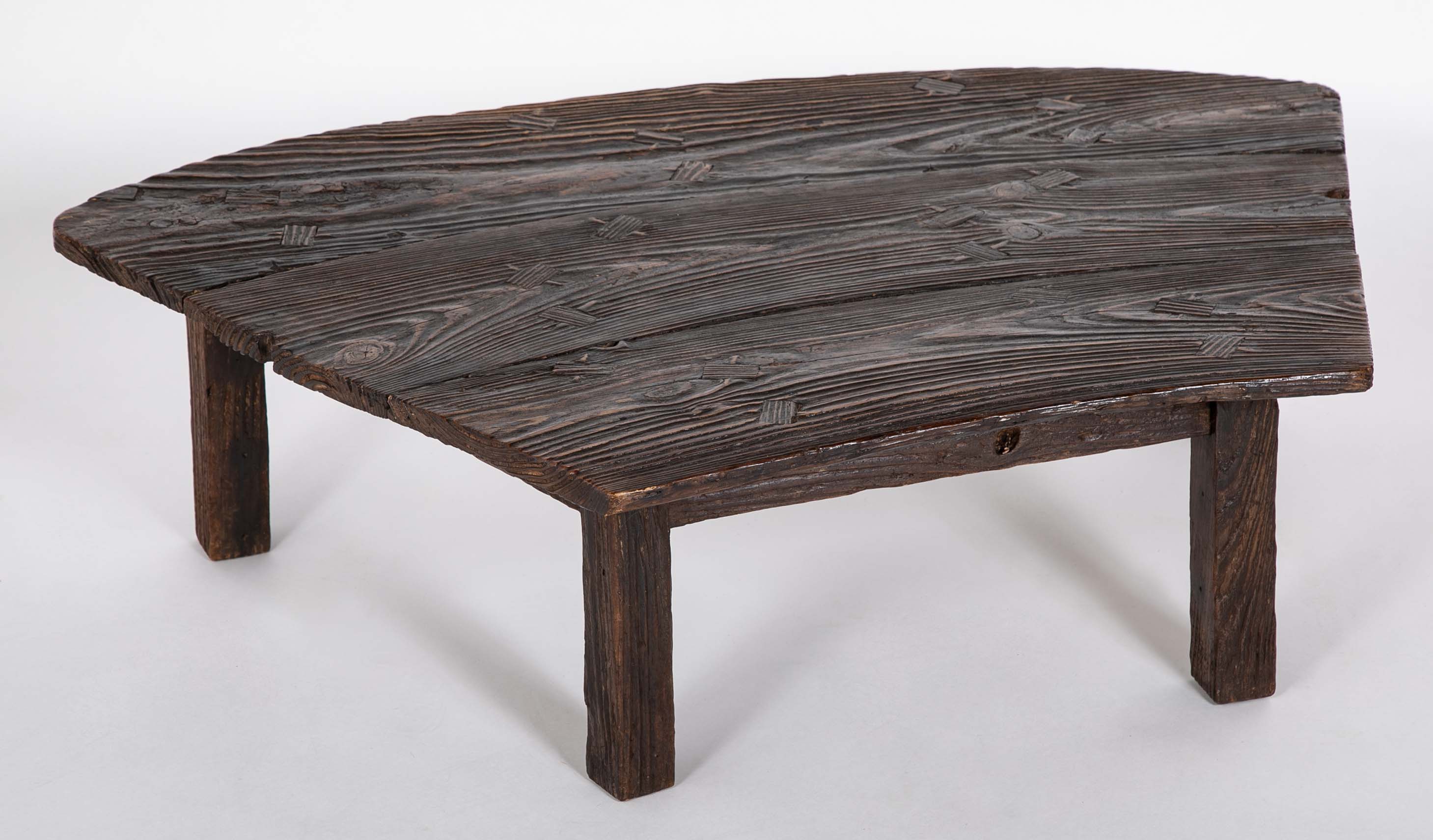 20th Century Japanese Low Table from Salvaged Ship Decking