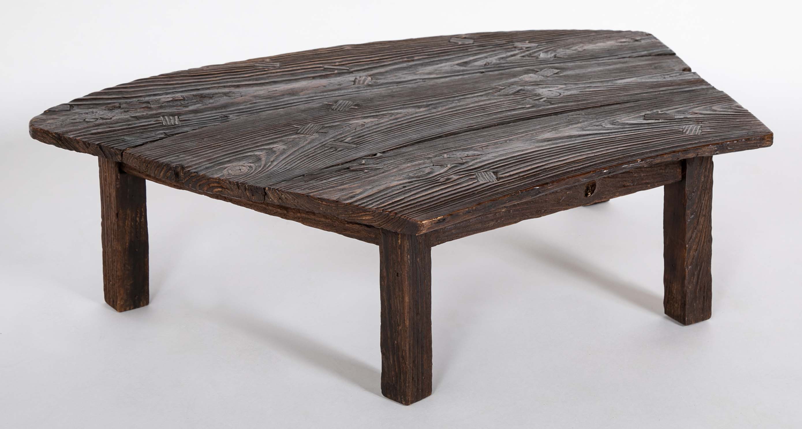 20th Century Japanese Low Table from Salvaged Ship Decking