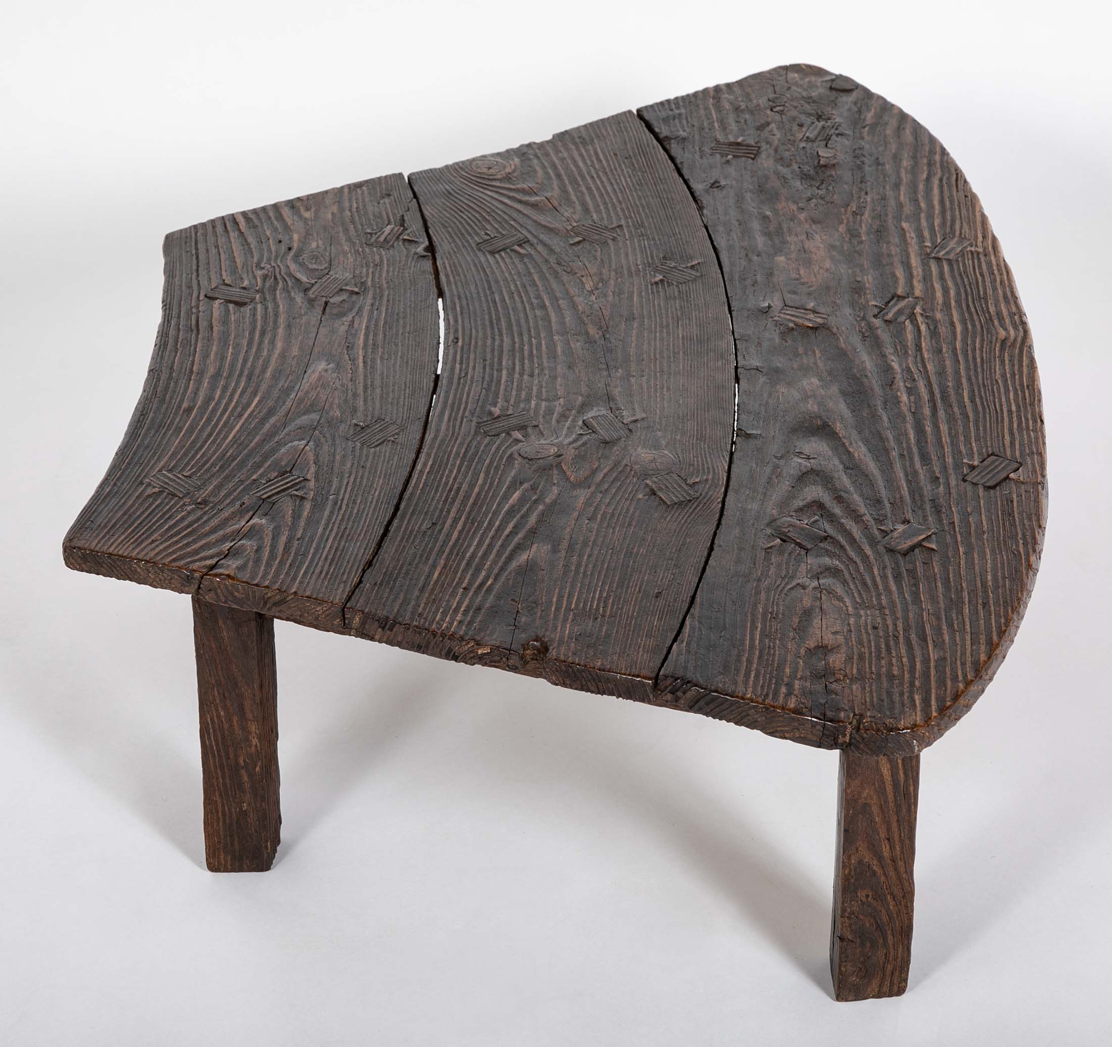 20th Century Japanese Low Table from Salvaged Ship Decking