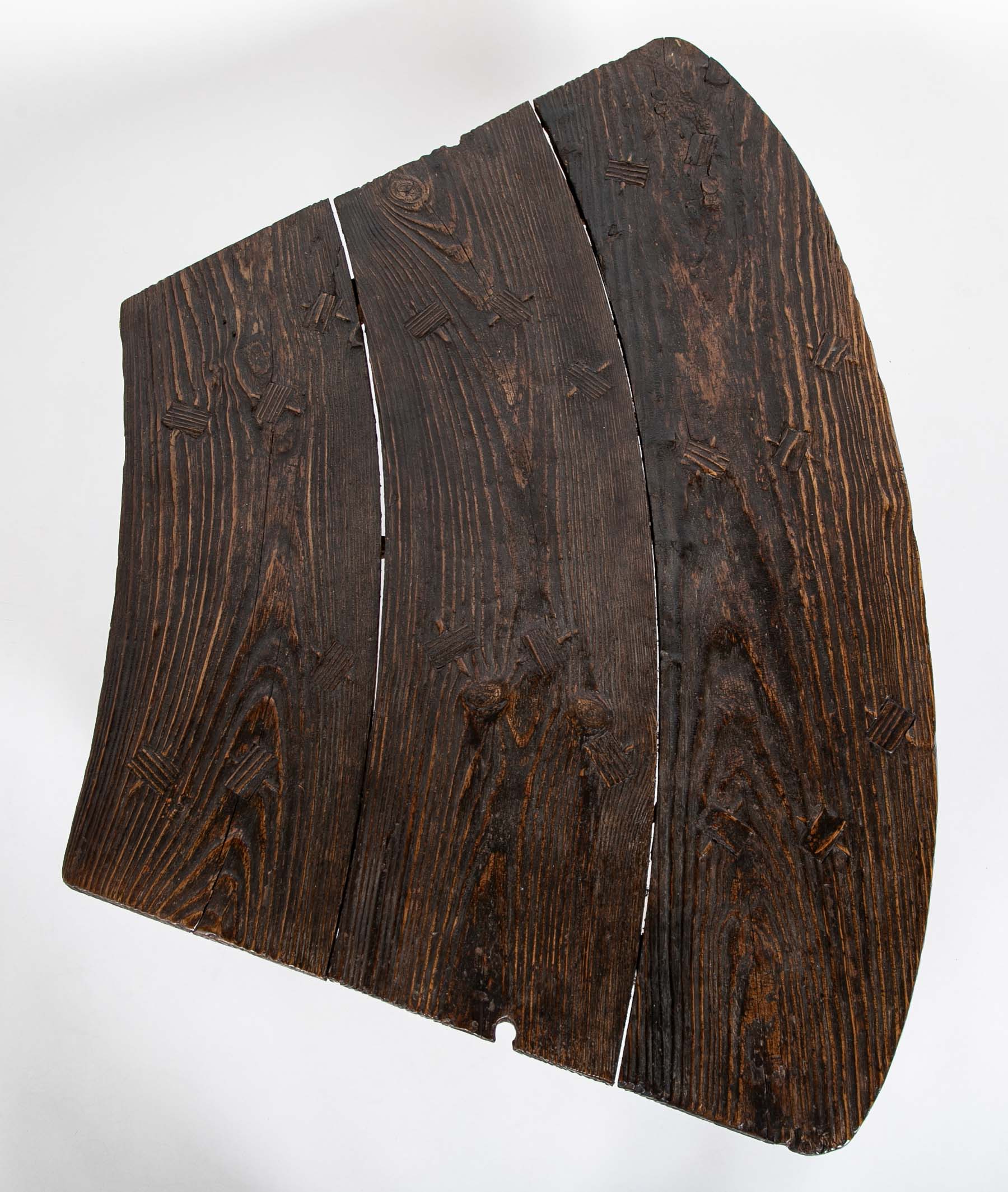 20th Century Japanese Low Table from Salvaged Ship Decking