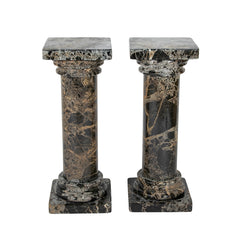 A Pair of Breccia Marble Italian Columns