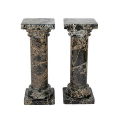 A Pair of Breccia Marble Italian Columns