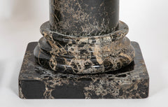 A Pair of Breccia Marble Italian Columns