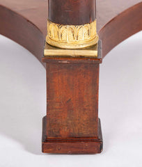 Rouge Griotte Marble- Top Gueridon Center Table with Gilt Bronze Fittings
