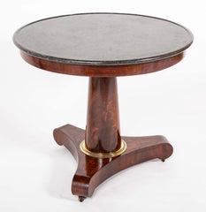 Empire Country Round Marble Top Center Table