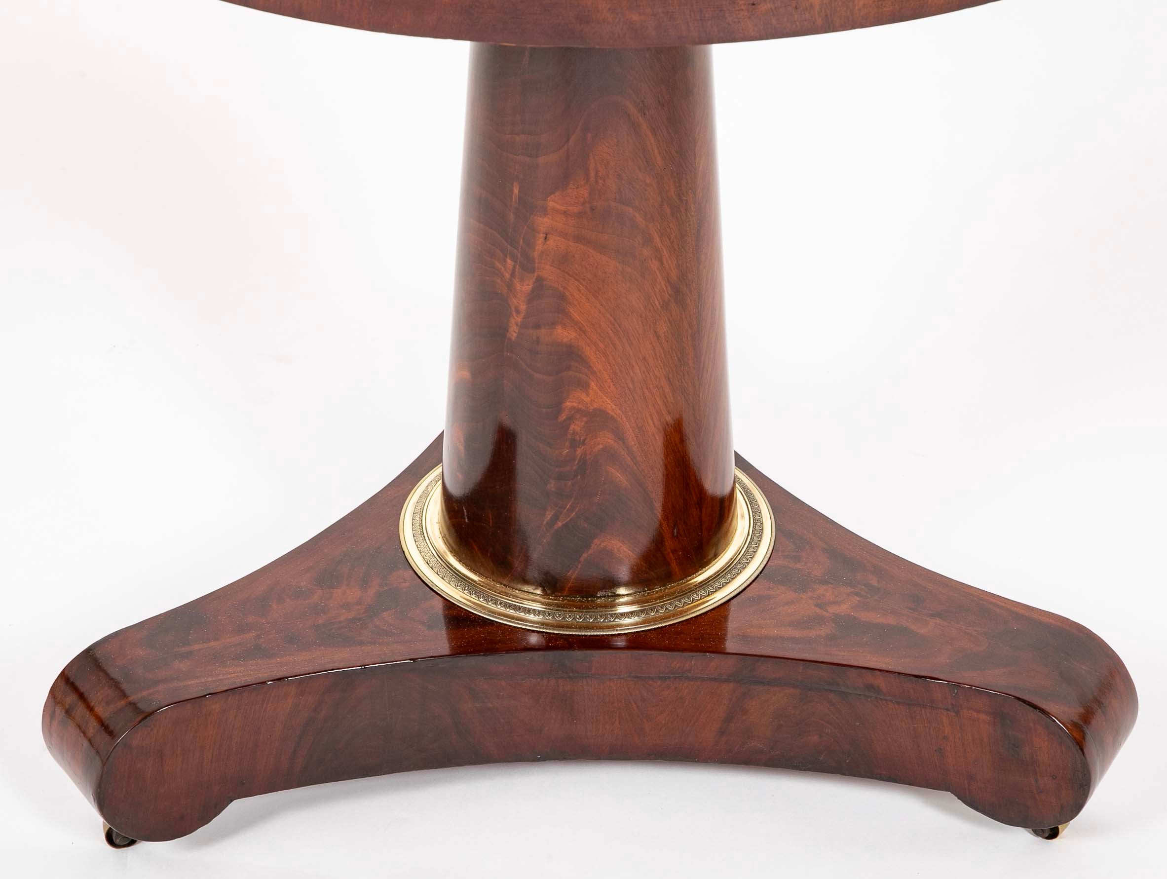 Empire Country Round Marble Top Center Table