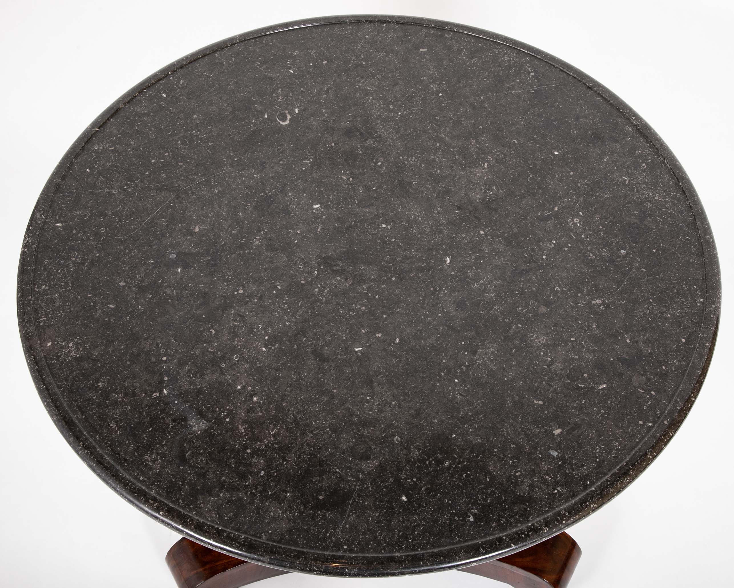 Empire Country Round Marble Top Center Table