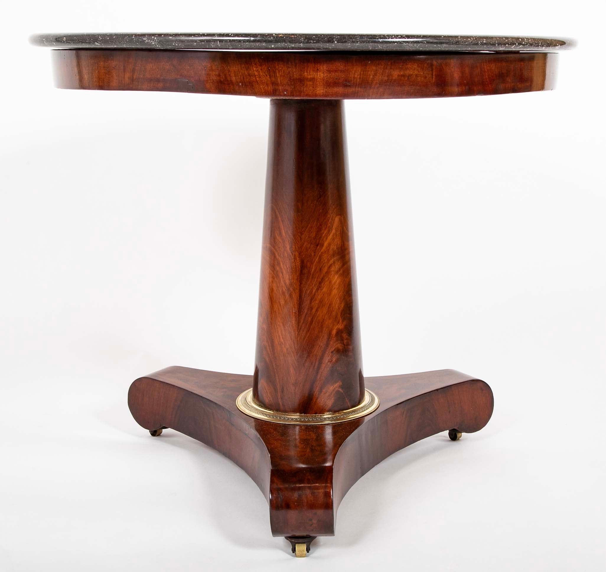 Empire Country Round Marble Top Center Table