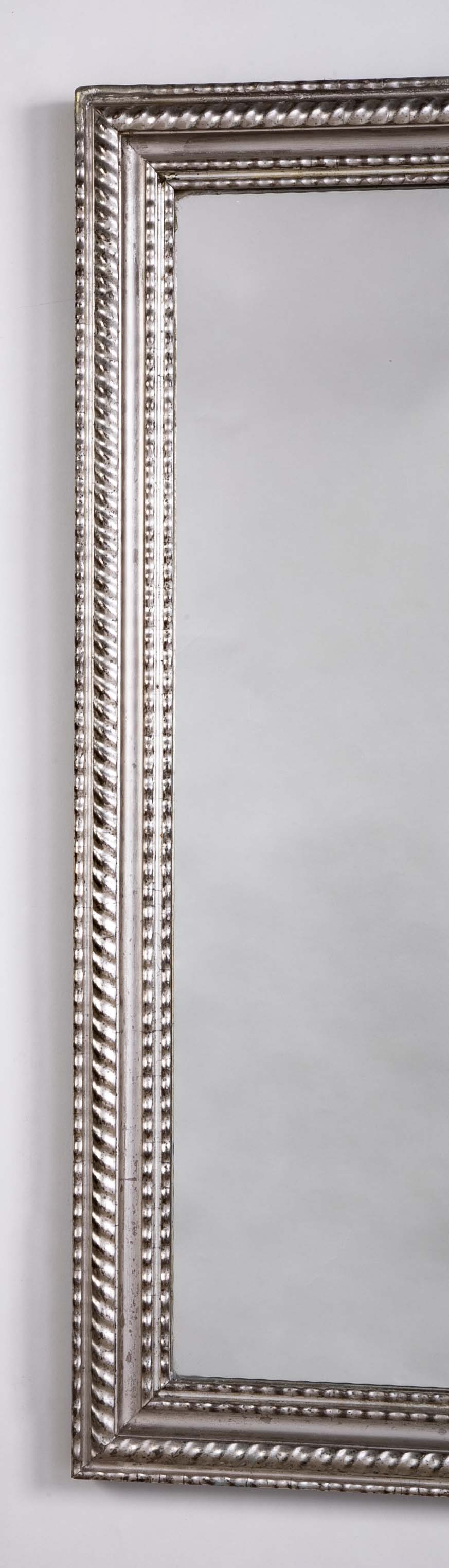 Louis Philippe Silver Covered Framed Mirror